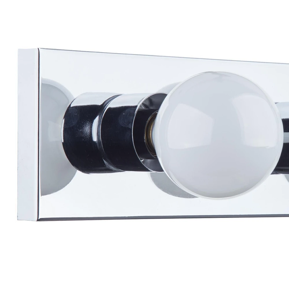 Vanité en métal à 3 lumières, collection Cameron de Globe Electric, chromée, 51202 Lumière de vanité 3 lumières