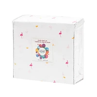 Safdie & Co. Literie Ultra Doux Ensemble de Draps Imprimés 4PC Lit Double Flamant