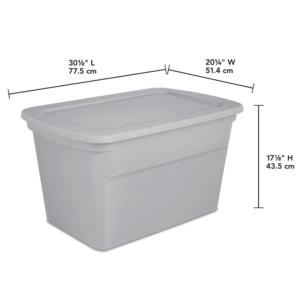 Sterilite114 L Tote - Silver