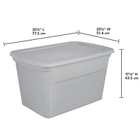 Sterilite114 L Tote - Silver