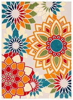 SAFAVIEH Cabana Quincy Tapis Floral Extérieur