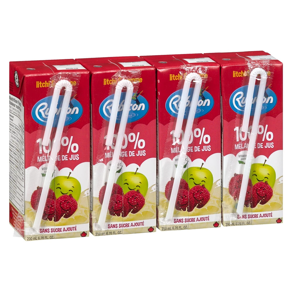 Rubicon Lychee & Apple 'No Sugar Added' 100% Juice Blend