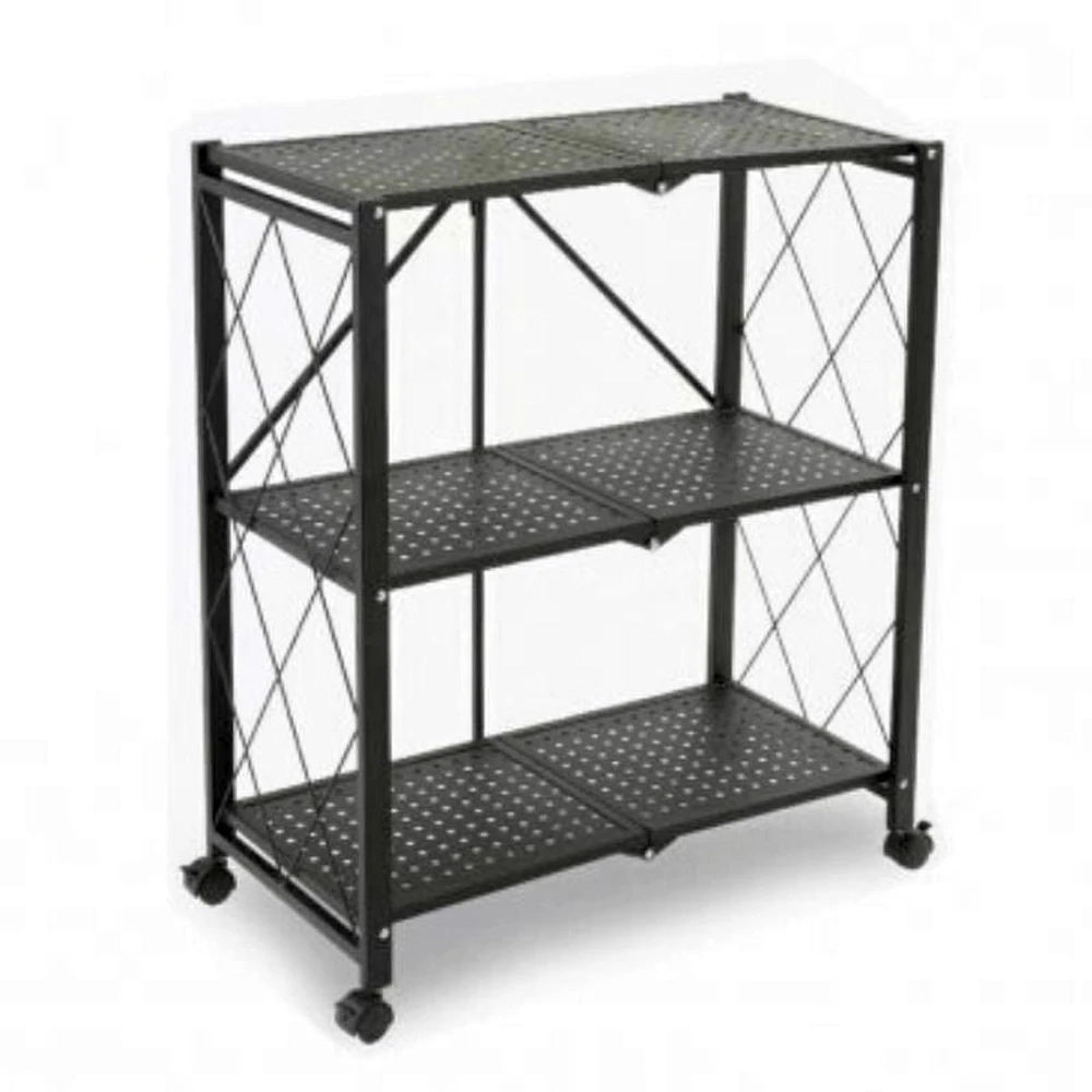 TygerClaw 3-Layer Folding Mobile Steel Shelving Unit