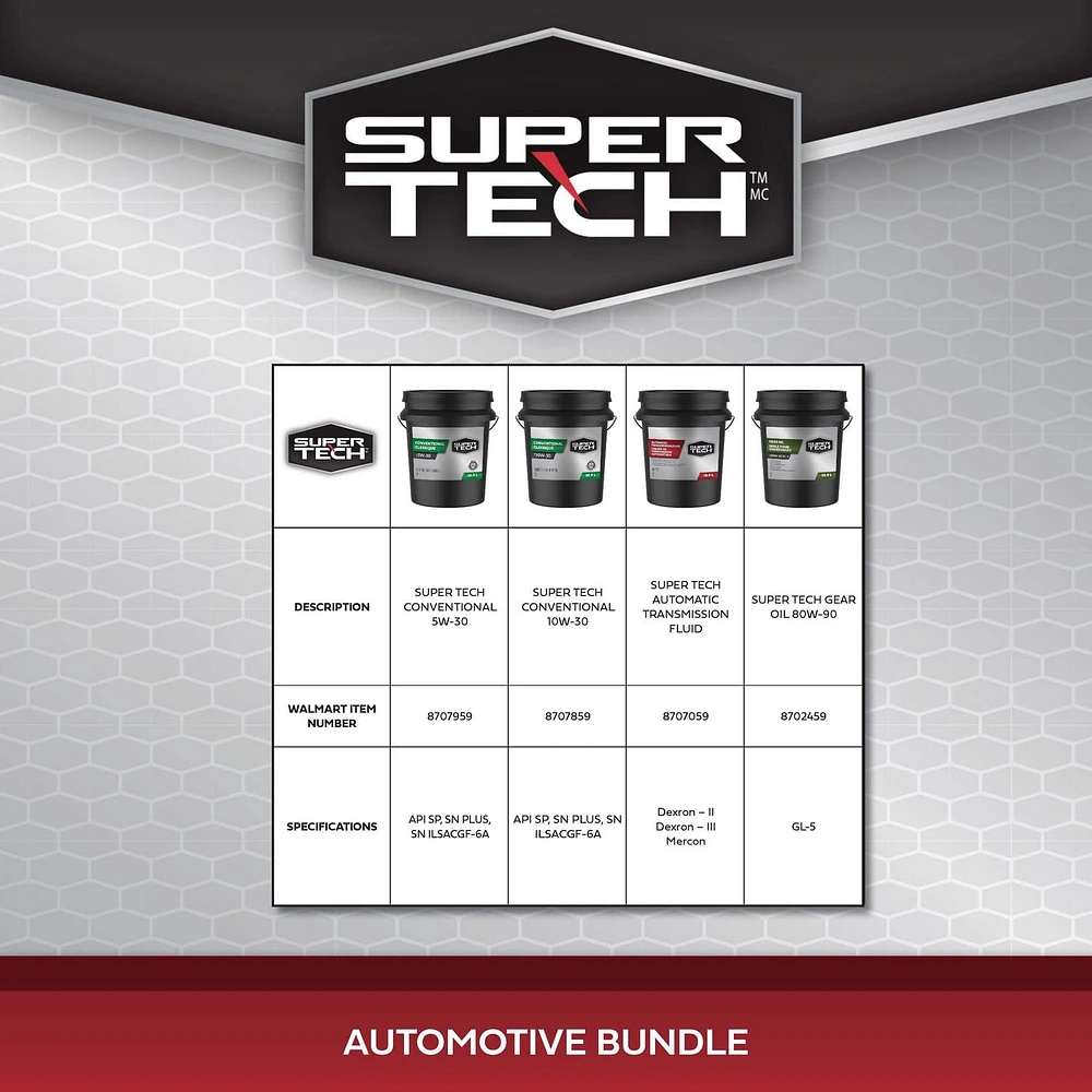 SuperTech Conventional SAE 5W-30 18.9L Pail, Protects against engine wear