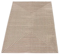 Tapis ECARPET Moderne pour Salle à Manger, Salon, Chambre Trona Beige