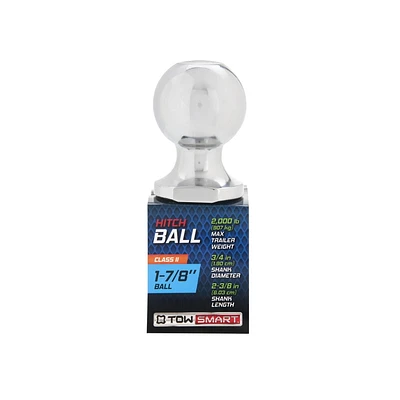 Class I - 1 7/8" Hitch Ball x 3/4" Shank Diameter x 2 3/8" Shank Length 2000 lb, Hitch Ball