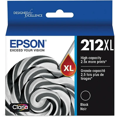 Epson T212 Black Ink Cartridge, High Capacity (T212XL120-S)