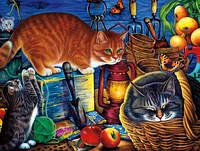 Buffalo Games Cats Le puzzle Potting Shed Cats en 750 pièces