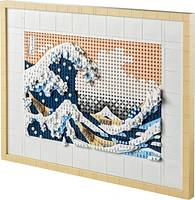 LEGO Art Hokusai – La grande vague; kit de construction d’œuvre d’art, cadre décoratif 31208