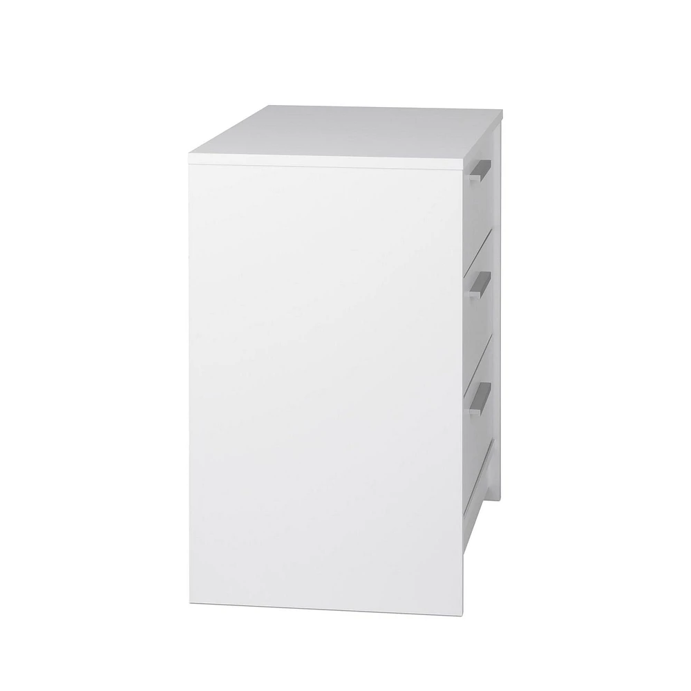 Prepac Studio Essentials 3 Drawer Nightstand White