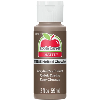 Apple Barrel Colors, 2 oz., Melted Chocolate, 2 oz Matte Acrylic Paint