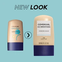 COVERGIRL Fond de teint hydratant Smoothers, sans huile, n'obstrue pas les pores, 11 heures d'hydratation, convient aux peaux sensibles, 100% Sans Cruauté Couvrance hydratante
