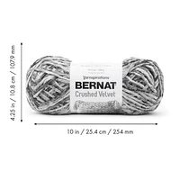 Bernat® Crushed Velvet™ Yarn, Polyester #5 Bulky, 10.5oz/300g, 315 Yards, Soft multi-tonal velvet yarn