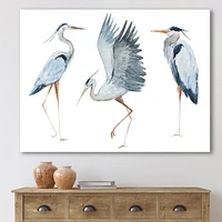 Designart Oiseaux Héron II Art mural sur toile