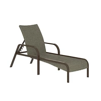 COSCO Outdoor Living, SmartWick, Patio Chaise Lounge, Dark Brown