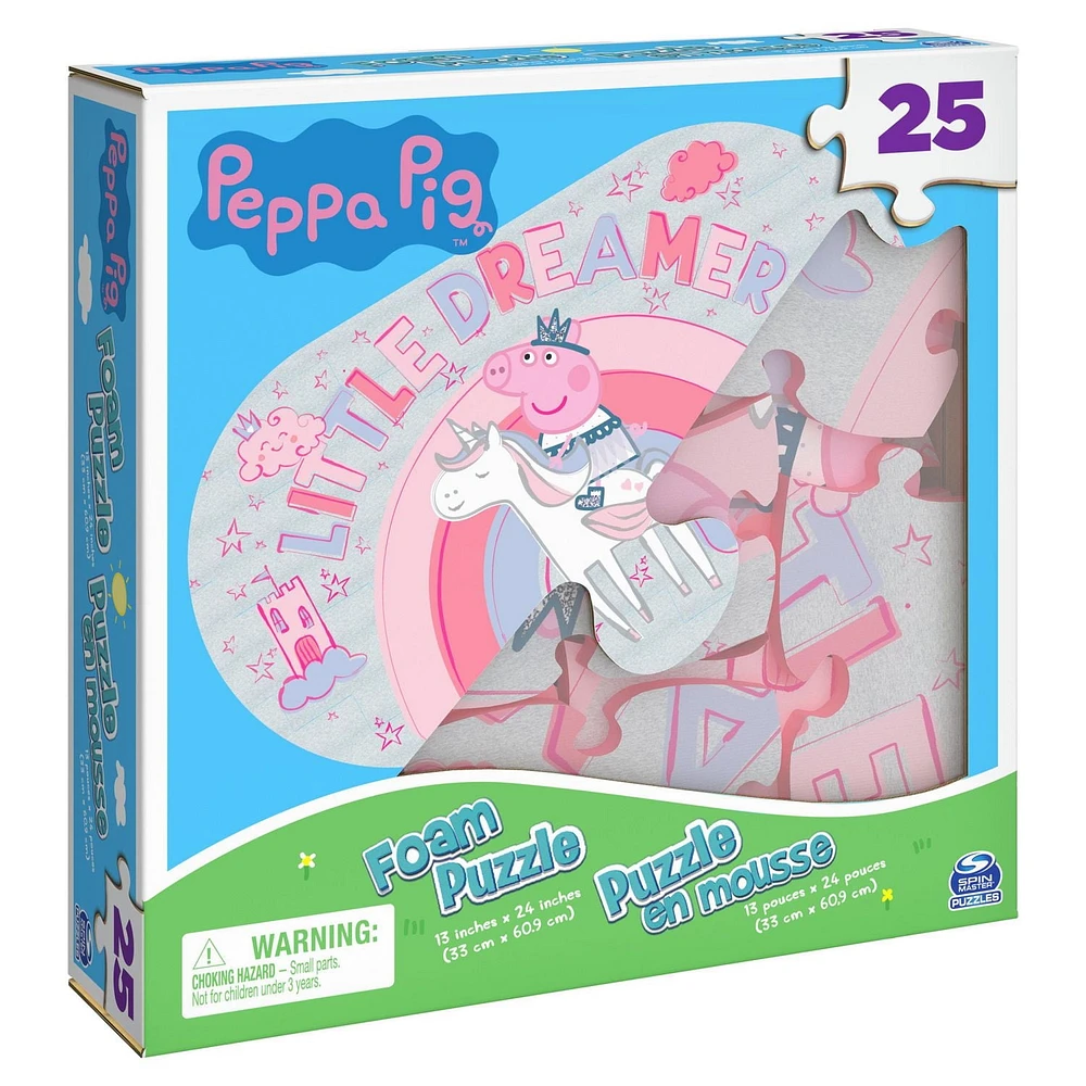 25-Piece Peppa Pig Foam Puzzle, for Families and Kids ages 4 and up