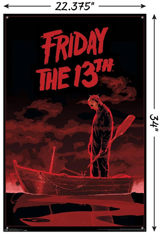 Friday The 13th - Boat Wall Poster, 22.375" x 34"