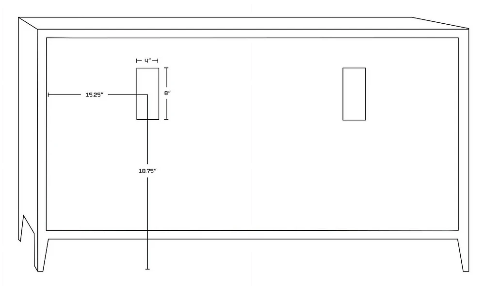 Imaginations Américaines  58.75 pouces W Vanity Base Blanc