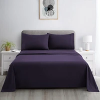 Ensemble de literie Marina Decoration 600 fils ultra doux en coton percale à fibres longues, toutes saisons, avec taie d'oreiller, pour hôtel standard