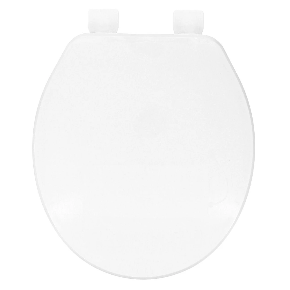 Clorox Siège de toilette rond biseauté en plastique antimicrobien Protection antimicrobienne