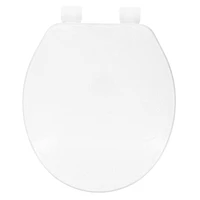 Clorox Siège de toilette rond biseauté en plastique antimicrobien Protection antimicrobienne