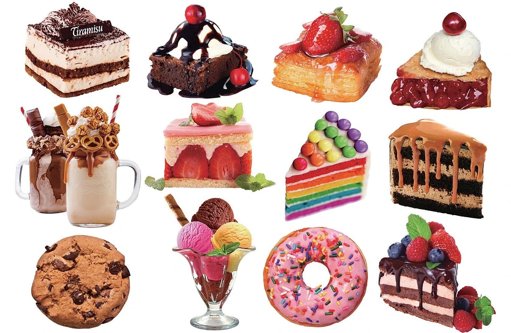 Cra-Z-Art 12 Casse-têtes en forme de dessert, 500pcs