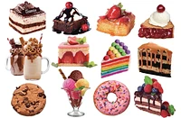 Cra-Z-Art 12 Casse-têtes en forme de dessert, 500pcs