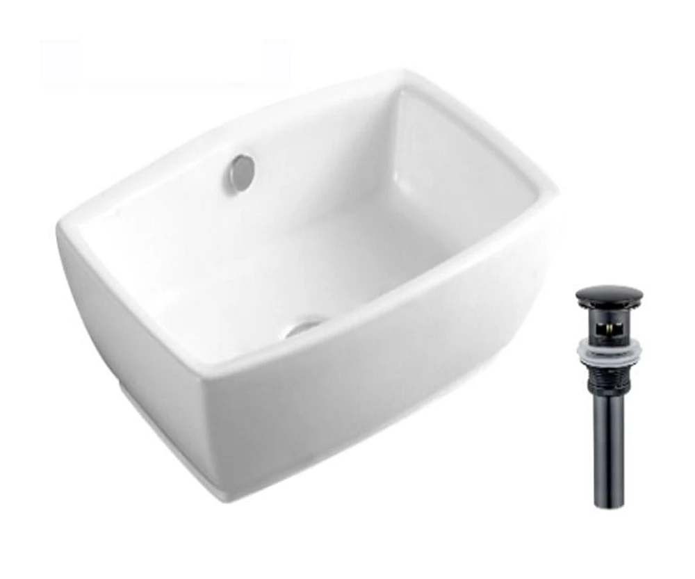 DROP Bath and Kitchen DR091348 Bathroom Vessel Sink Set