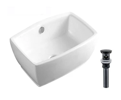DROP Bath and Kitchen DR091348 Bathroom Vessel Sink Set