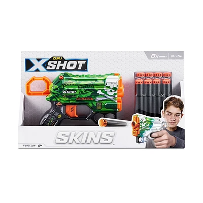 Pistolet à fléchettes Menace X-Shot Skins (8 fléchettes)