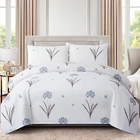 Marina Decoration Ultra Soft Silky Zipper Rich Printed Rayon from Bamboo All Season Duvet Cover Set with Pillowcases