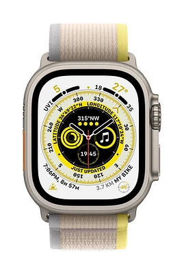 Apple Watch Ultra  (GPS + Cellular) 49mm - Jaune/Beige Bracelet Sentier