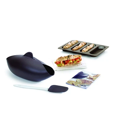 Kit de machine à pain, à minibaguettes et recettes Lekue