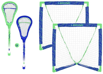 Ensemble de Lacrosse Brine avec 2 buts, 2 bâtons et 1 balle
