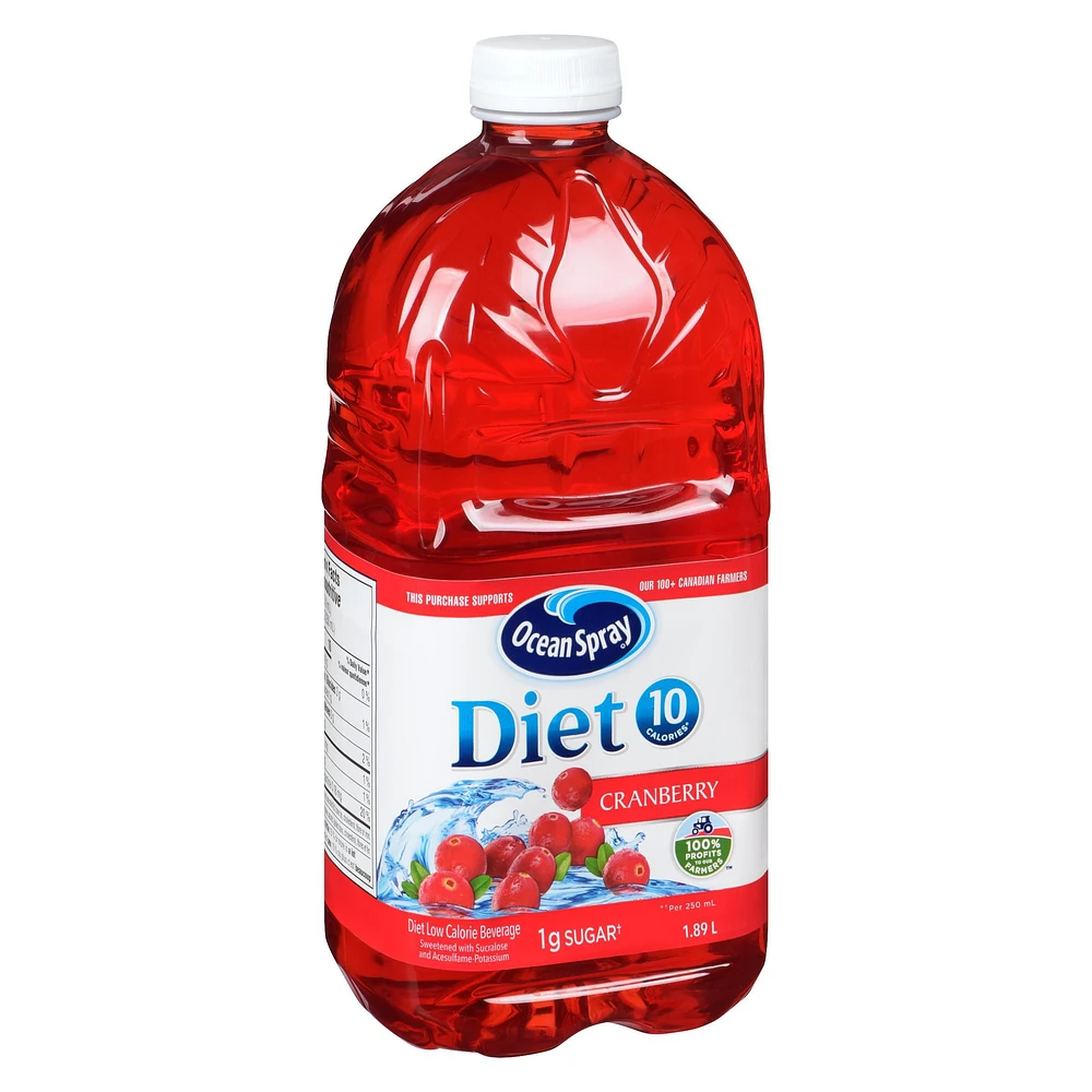 Ocean Spray Diet Cranberry Low Calorie Beverage, 1.89 L