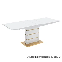 Table de salle à manger canadienne Castor or
