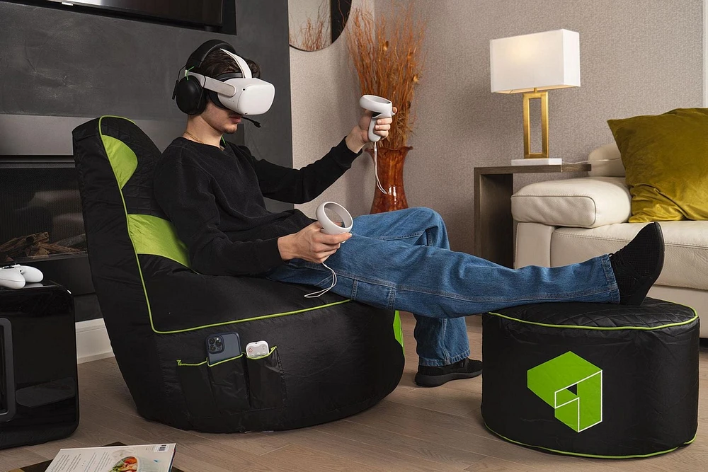 Gouchee Home Siteazee Bean Bag Ottoman/Pouf for Gaming