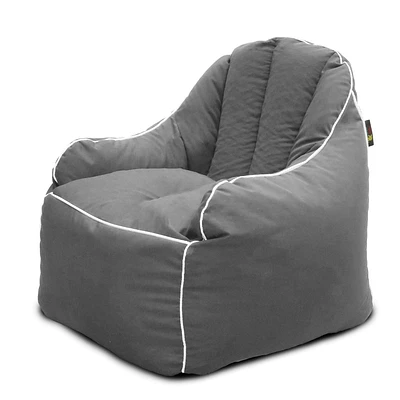 Fauteuil Bluff Gris de Lounge & Co