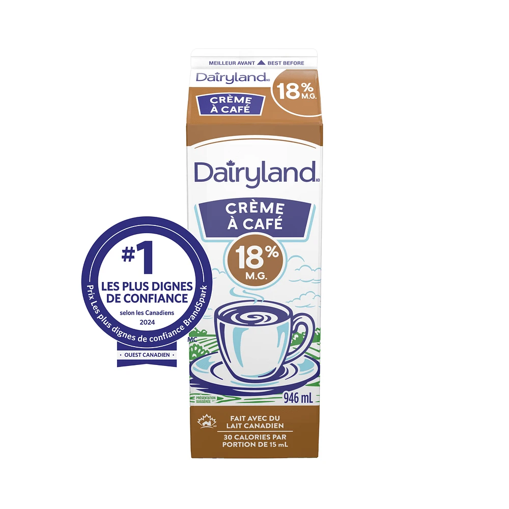 Dairyland 18% Coffee Cream, 946 mL