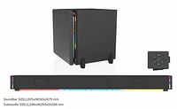 Monster 37" BT Soundbar/Wireless Subwoofer, BT Soundbar/Wireless Subwoofer