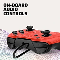 Manette avec fil audio Faceoff™ Deluxe+  pour Nintendo Switch- Camouflage Rogue