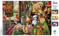 Buffalo Games - Le puzzle Adorable Animals - Puppy Workshed - en 300 pièces