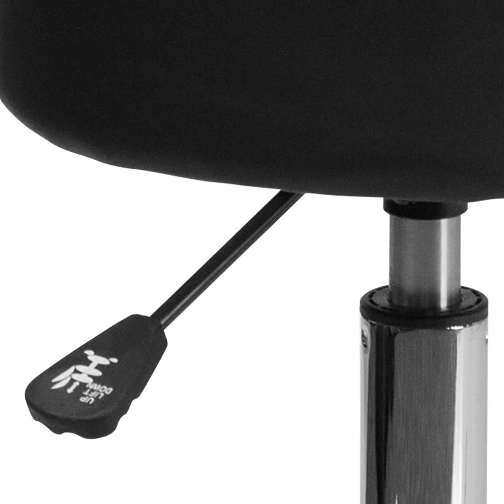 Tabouret médical ergonomique avec Base chromée