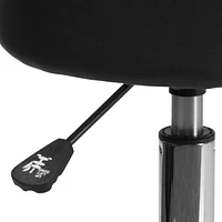 Tabouret médical ergonomique avec Base chromée