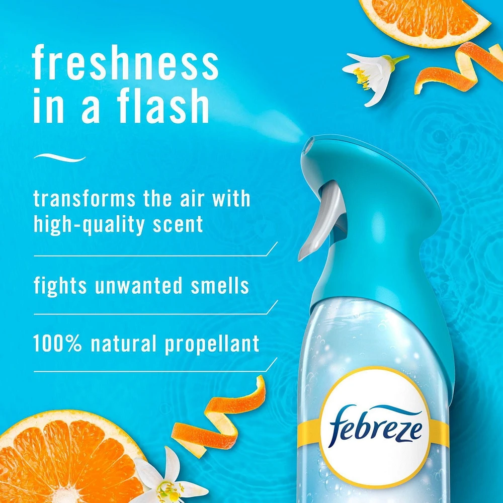 Febreze Air Freshener Spray, Odor-Fighting Room Spray, Refresh & Energize Scent, 250G