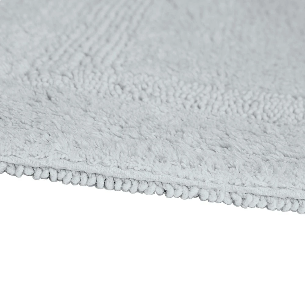 Tapis de bain en coton réversible doux et absorbant Fabstyles Basix
