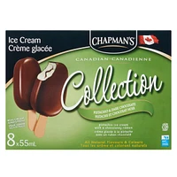 Chapman's Canadian Collection Pistachio & Dark Chocolate Ice Cream Bar, 8 x 55mL