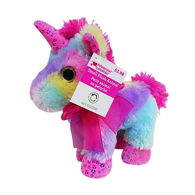WAY TO CELEBRATE la peluche licorne arc-en-ciel, 7,5 pouces