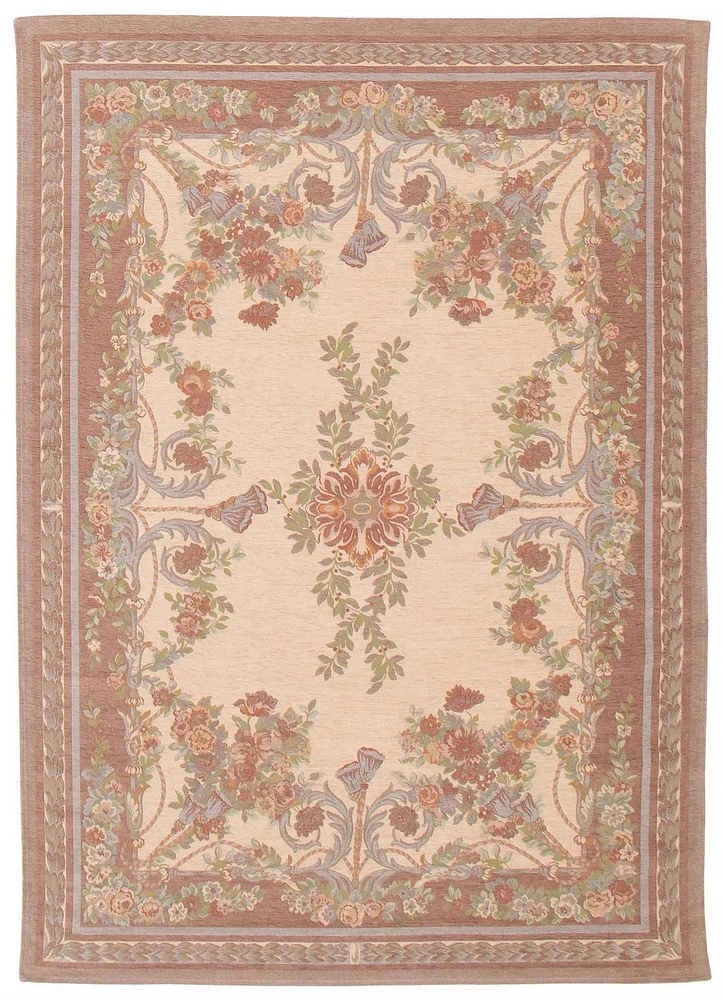 ECARPET Lotus Mod Ivory Rug 5'6" x 7'9"