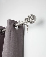 ENSEMBLE DE TRINGLE À RIDEAUX HOMETRENDS, DIAMÈTRE DE 1", LONGUEUR 42 À 120", NICKEL Ensemble de tringle à rideaux